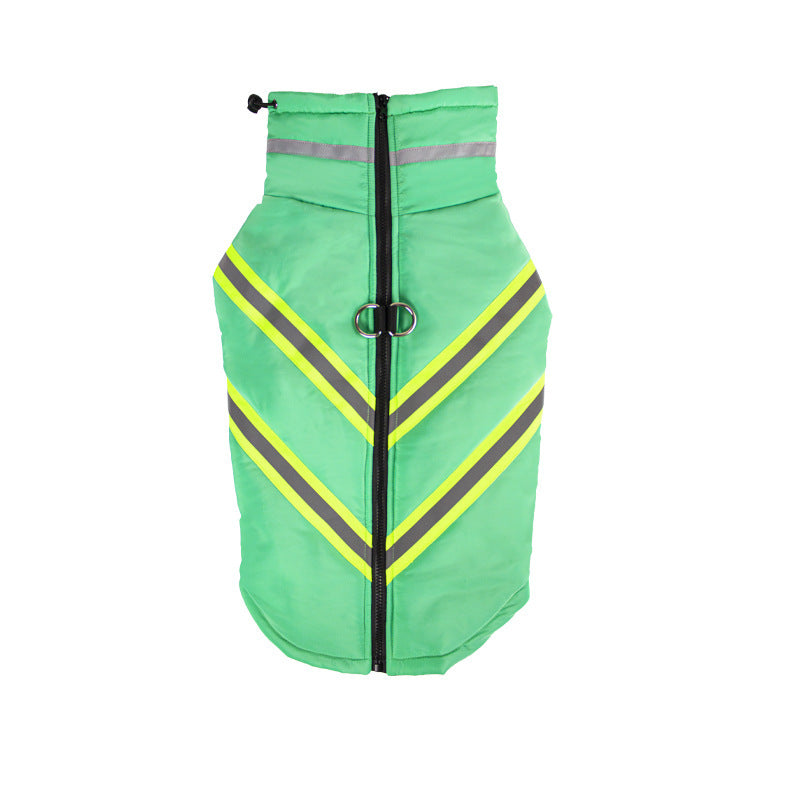 Cappotto Sportivo per Cani con Zip, Riflettenti e Coulisse Antifreddo