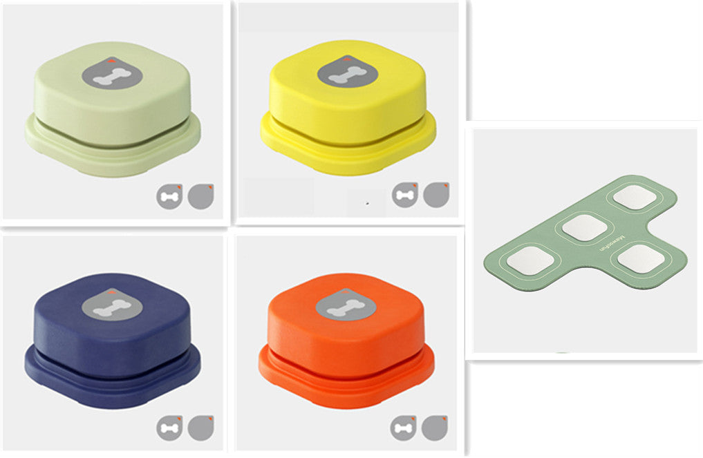 4 Colors Pet Communication Button One-click Prevent Physical Inactivity Recordable Dog Talking Button Toy Cat Toy Pet Products by Dog Moda