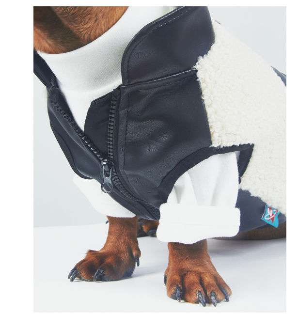 Cappotto Bassotto Cashmere Pile Agnello con Zip Torace