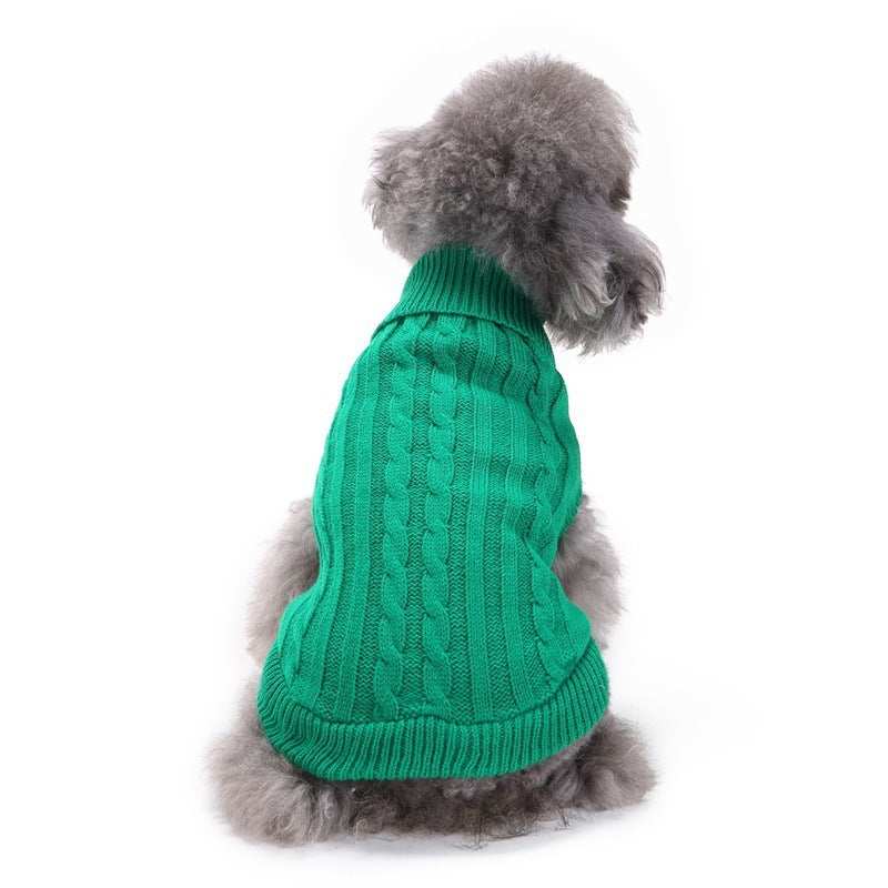 Dog Sweater "Friends" - Cable Knit, Perfect for Poodles! 