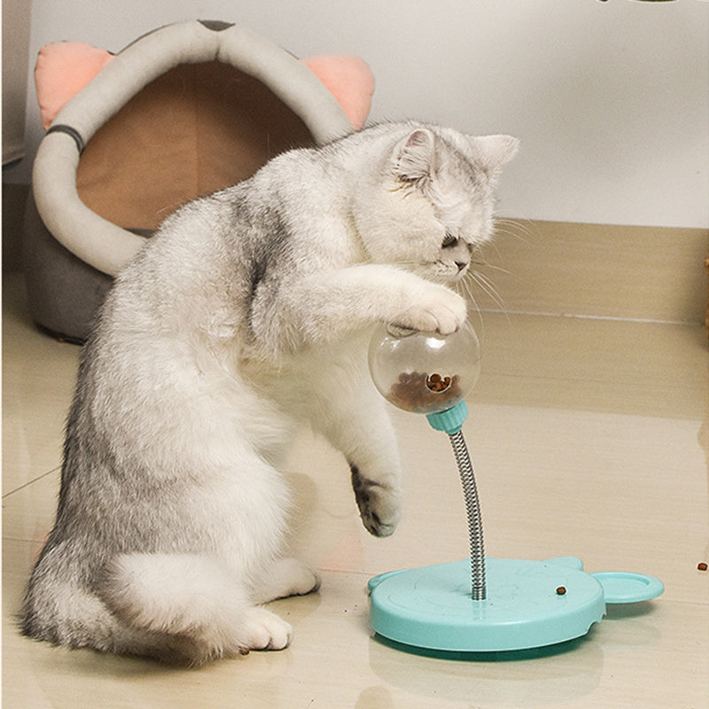 Interaktives Spielzeug für Katzen und Hunde – Mit Saugnapf, Snacks und Minze