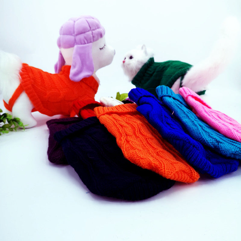 "Penelope" Solid Color Dog Sweater – Style and Warmth for Winter Days