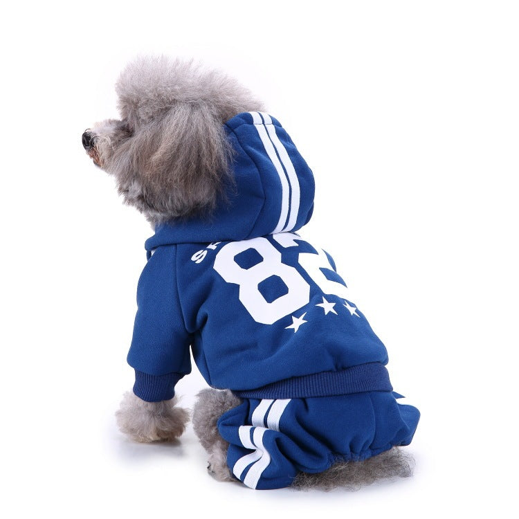 Tuta per Cani All Star con Cappuccio e Zampine Coperte