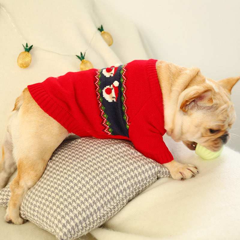 3D Santa Claus Dog Christmas Sweater - Comfort and Festiveness for Your Four-Legged Friend