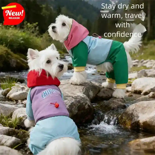 Impermeabile Cani NuvolaStile con Cappuccio Riflettente by Dog Moda