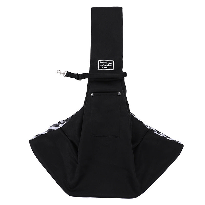 Single Shoulder Carrier Bag for Dogs and Cats with Safety Leash