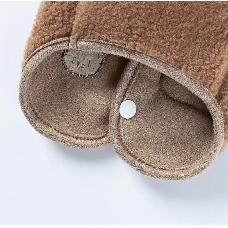 Chaleco para Perros con Bordado de Osito - Caliente y Acolchado