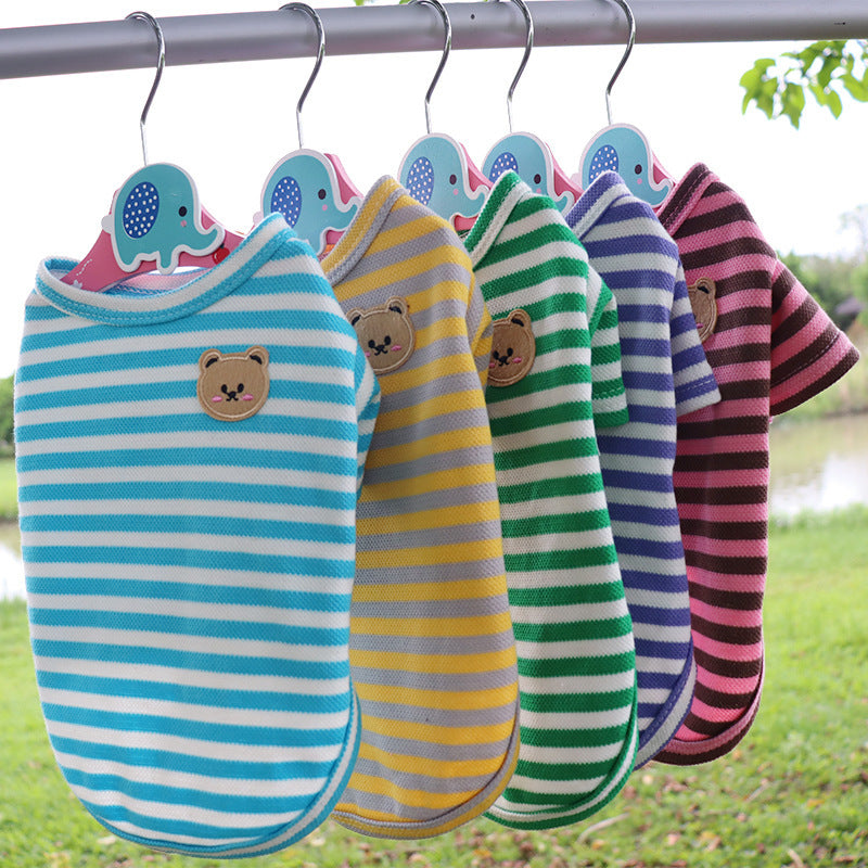 Stile a Righe: Magliettina Chic per Cani di Piccola Taglia - Dog Moda