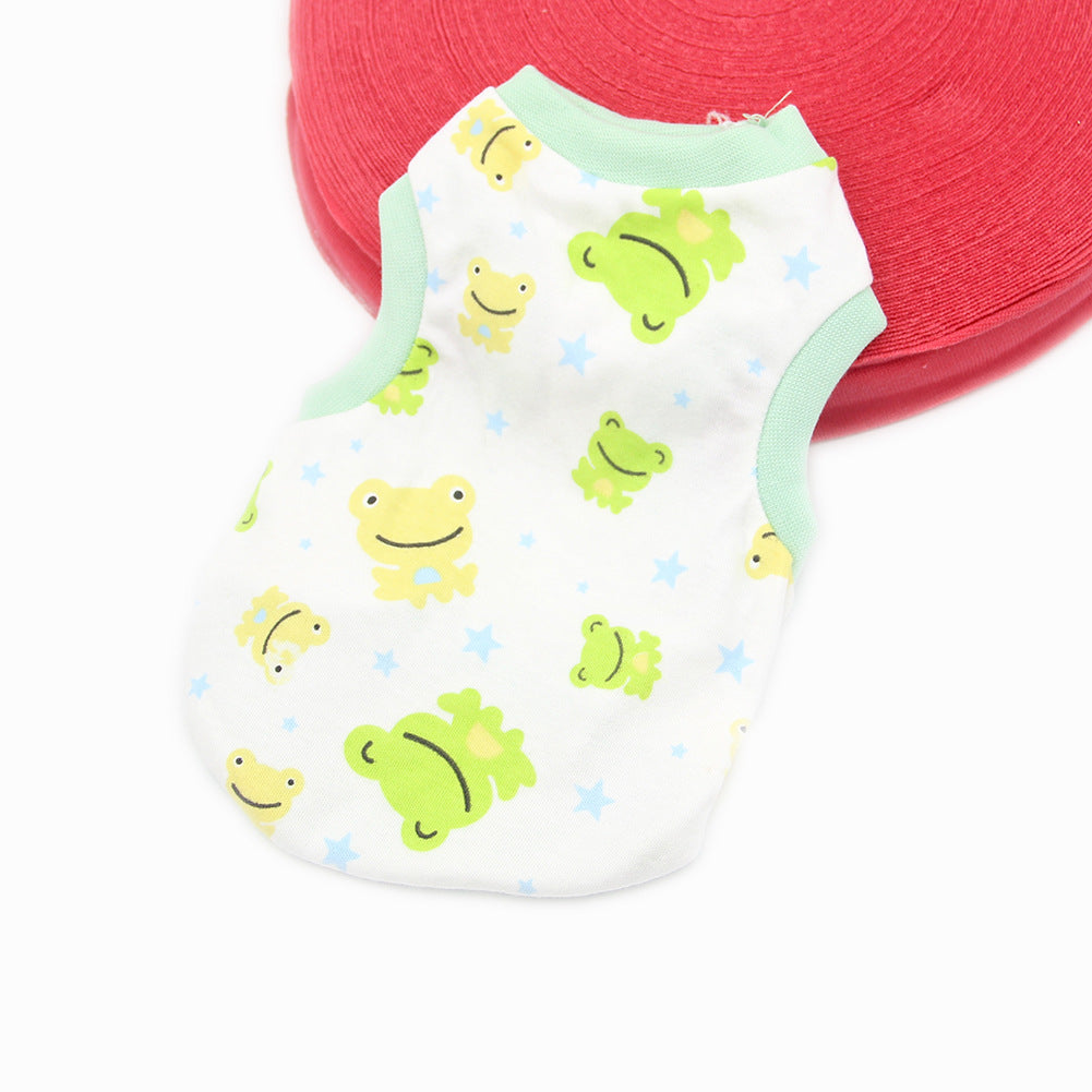 Maglietta in Cotone Smanicata per Cani – Fantasie Divertenti e Colorate - Dog Moda