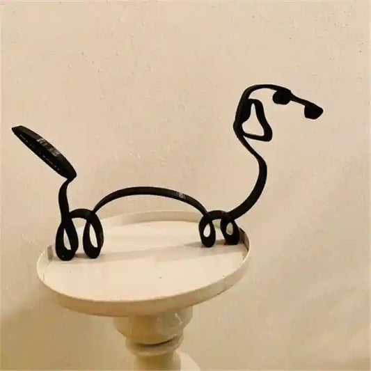 Statua Cane in Metallo Scultura Decorativa Moderna by Dog Moda