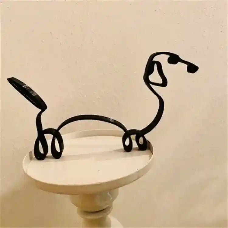 Statua Cane in Metallo Scultura Decorativa Moderna by Dog Moda