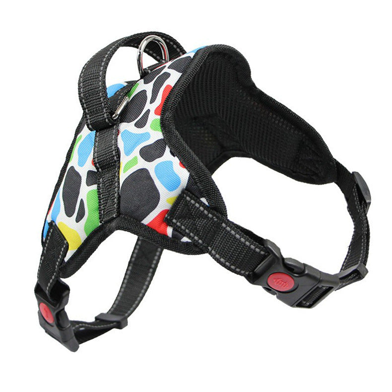 Breathable and reflective fabric dog harness "Pluto"