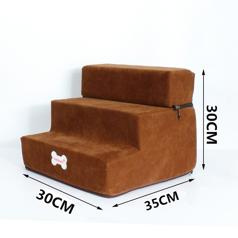 Velvet Dog and Cat Stairs - Cheepet