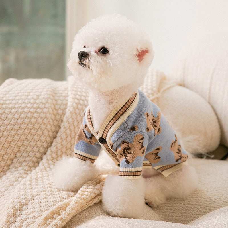 Dog sweater "Paradise" in bright patterns for little friends