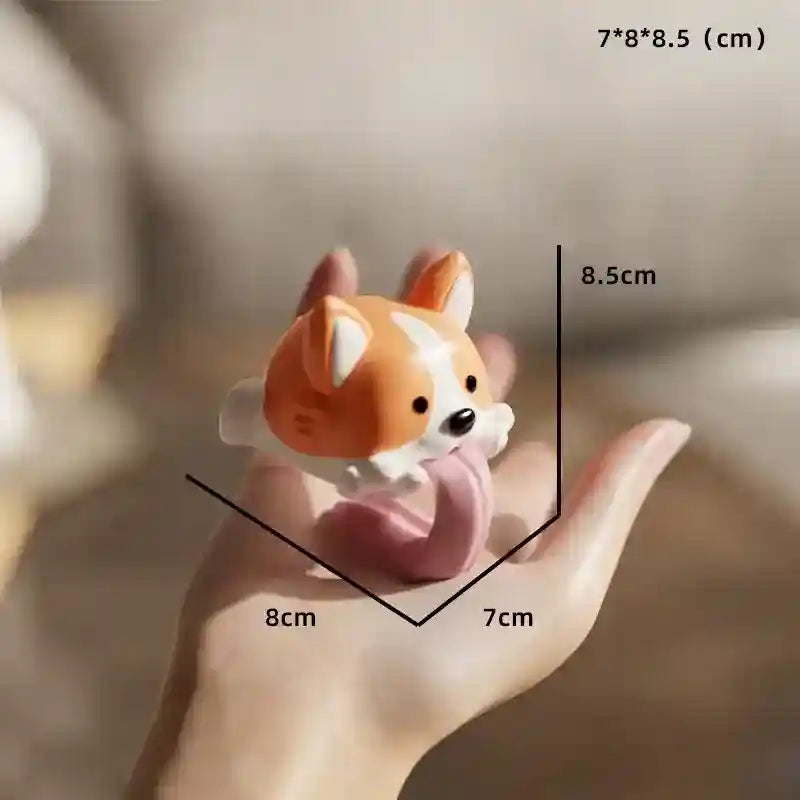 Statua Corgi in Salto - Decorazione Resina Simpatica by Dog Moda