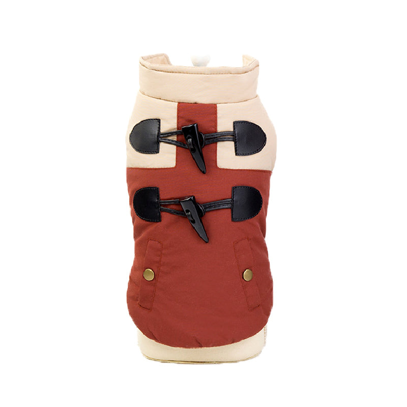 Sleeveless Dog Coat - Buttons, Pockets
