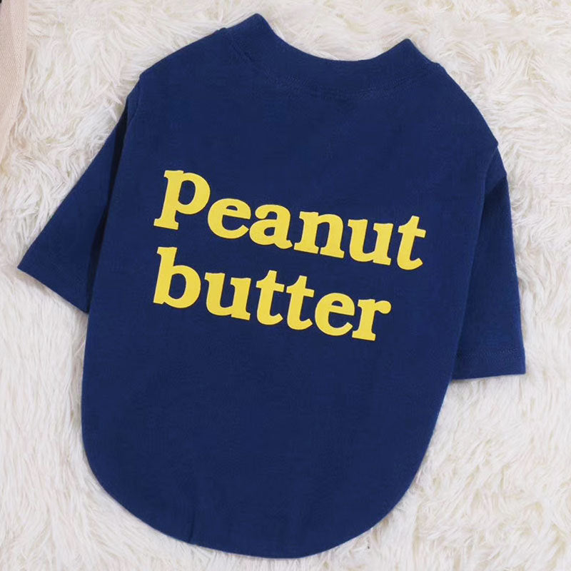 Maglietta per Cani "Cheese" e "Peanut Butter" – Ideale per Bulldog
