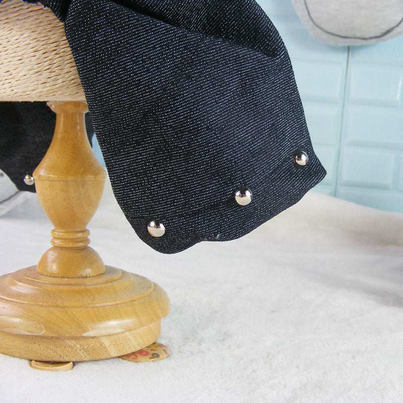 Denim Dog Jumpsuit for Toy Dogs