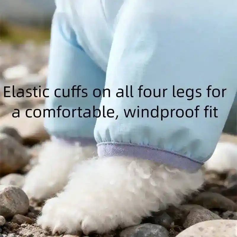 Mono impermeable de invierno para perros - Capucha 4 patas