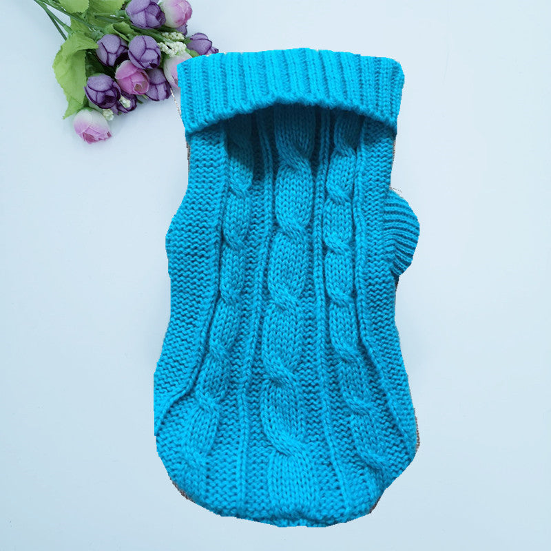"Penelope" Solid Color Dog Sweater – Style and Warmth for Winter Days