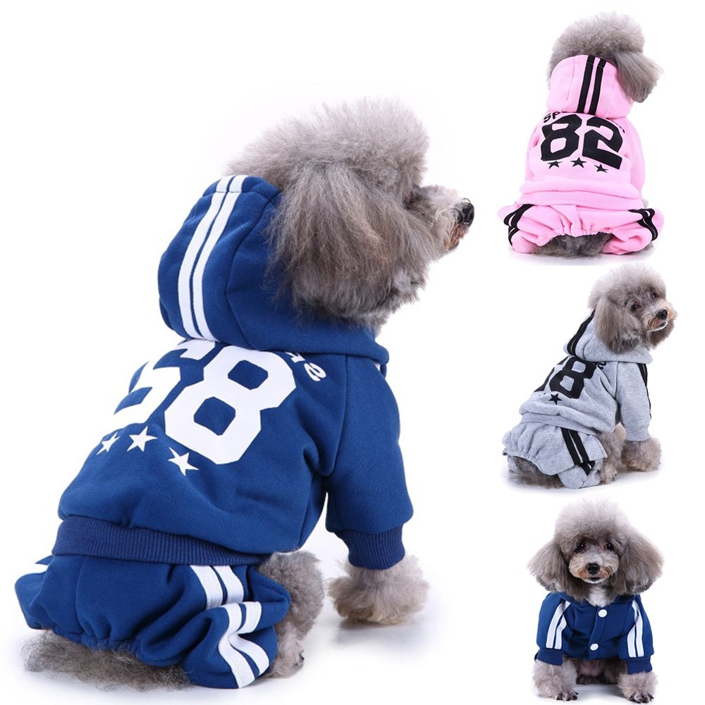 Tuta per Cani All Star con Cappuccio e Zampine Coperte