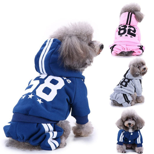 Tuta per Cani All Star con Cappuccio e Zampine Coperte