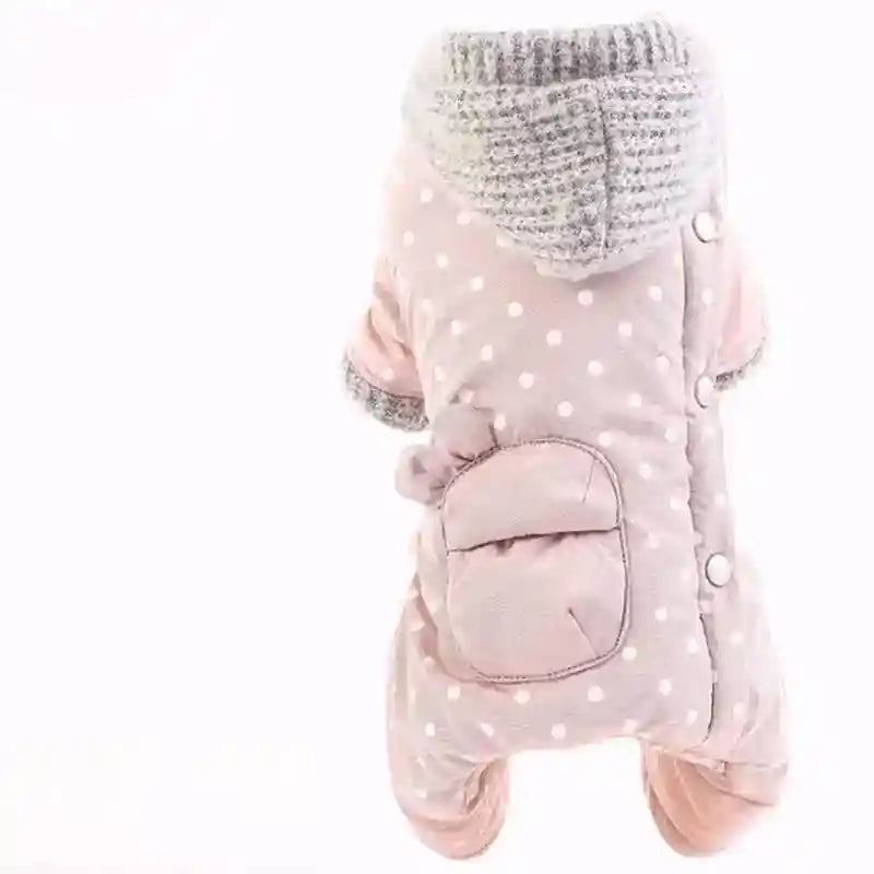 Abrigo Acolchado 4 Patas para Perros - Con/Sin Capucha