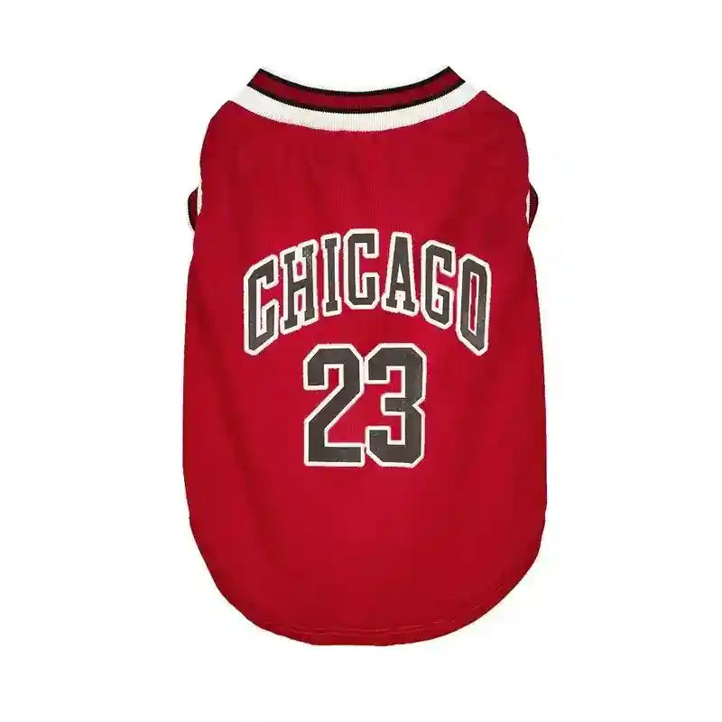 Maglia Basket Cani Chicago 23 Smanicata Traspirante by Dog Moda