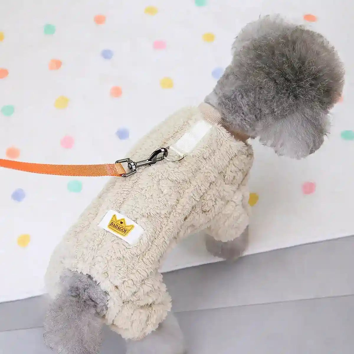 Tutina Pile Cani DAdagou - Pigiama 4 Zampe con Guinzaglio by Dog Moda