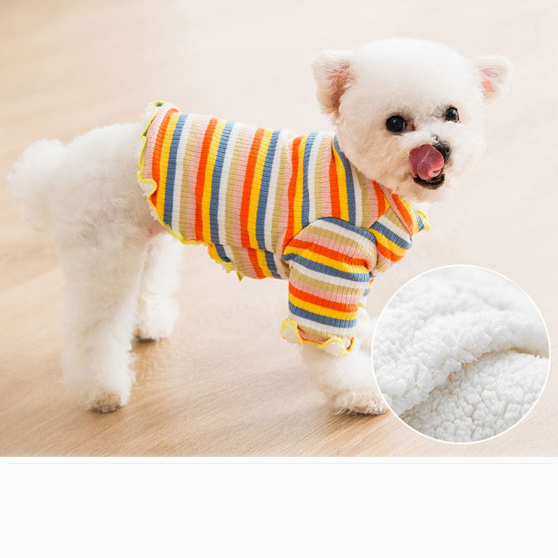 Poodle Dog Sweater with Fleece Lining
