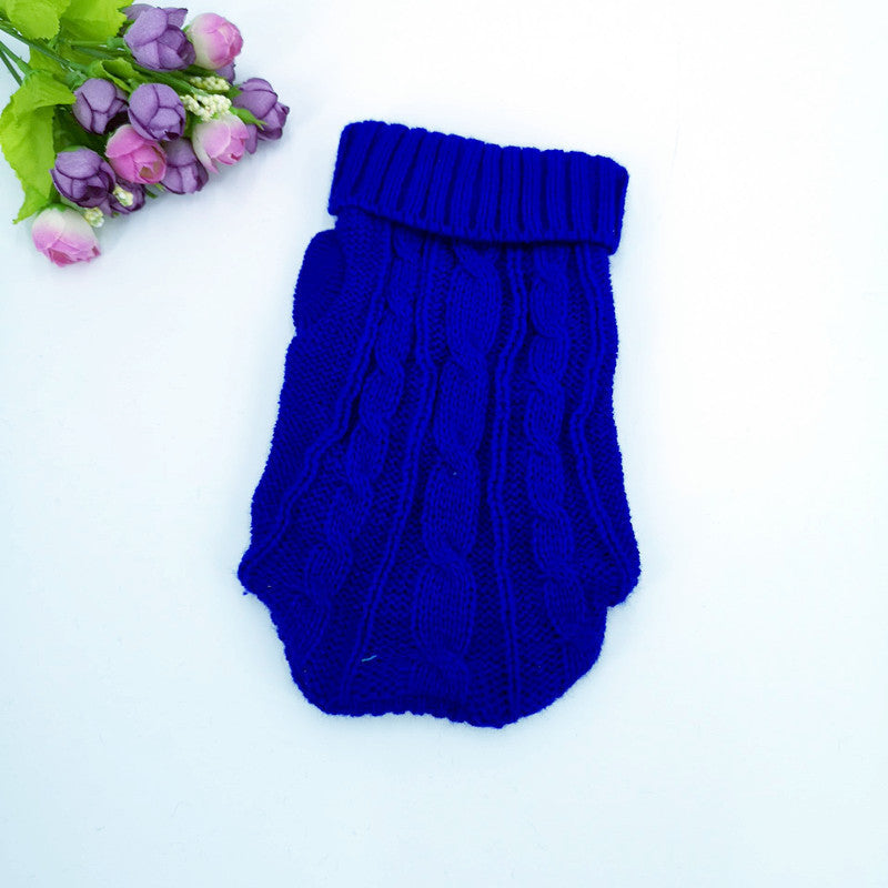 "Penelope" Solid Color Dog Sweater – Style and Warmth for Winter Days