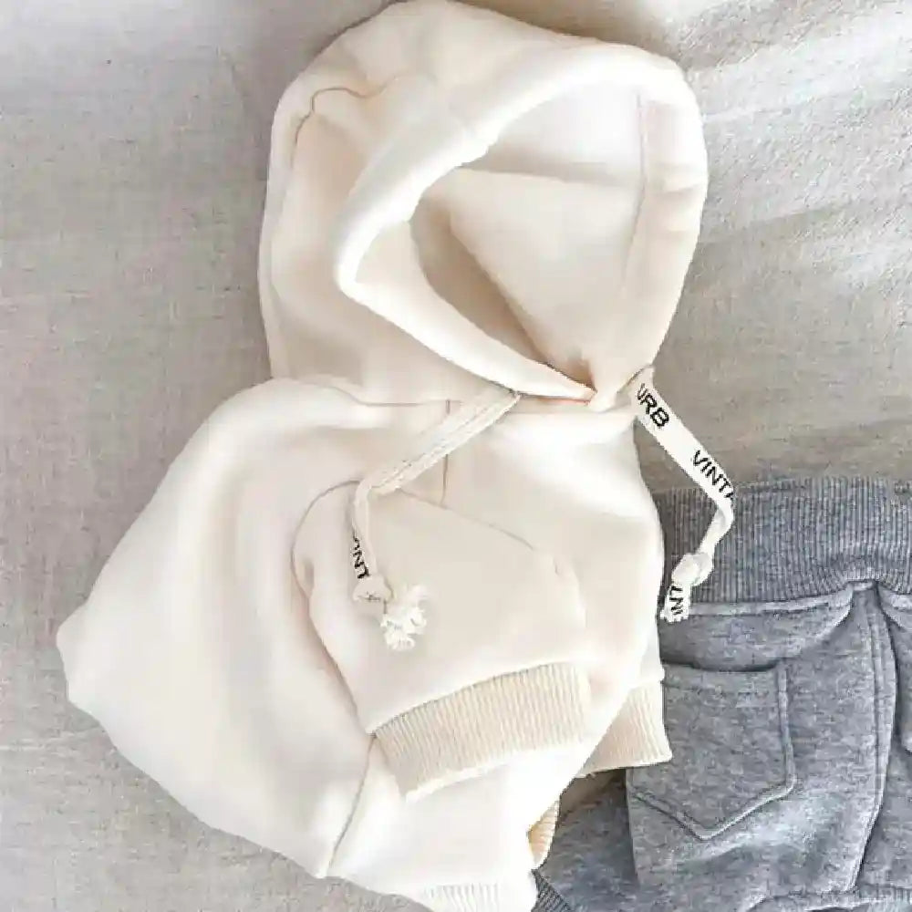 Sudadera para perros con capucha y bordado de osito suave