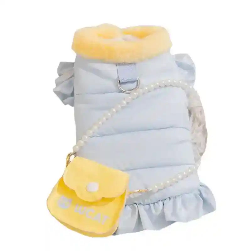 Abrigo para perros Pearl acolchado de invierno cálido y de moda