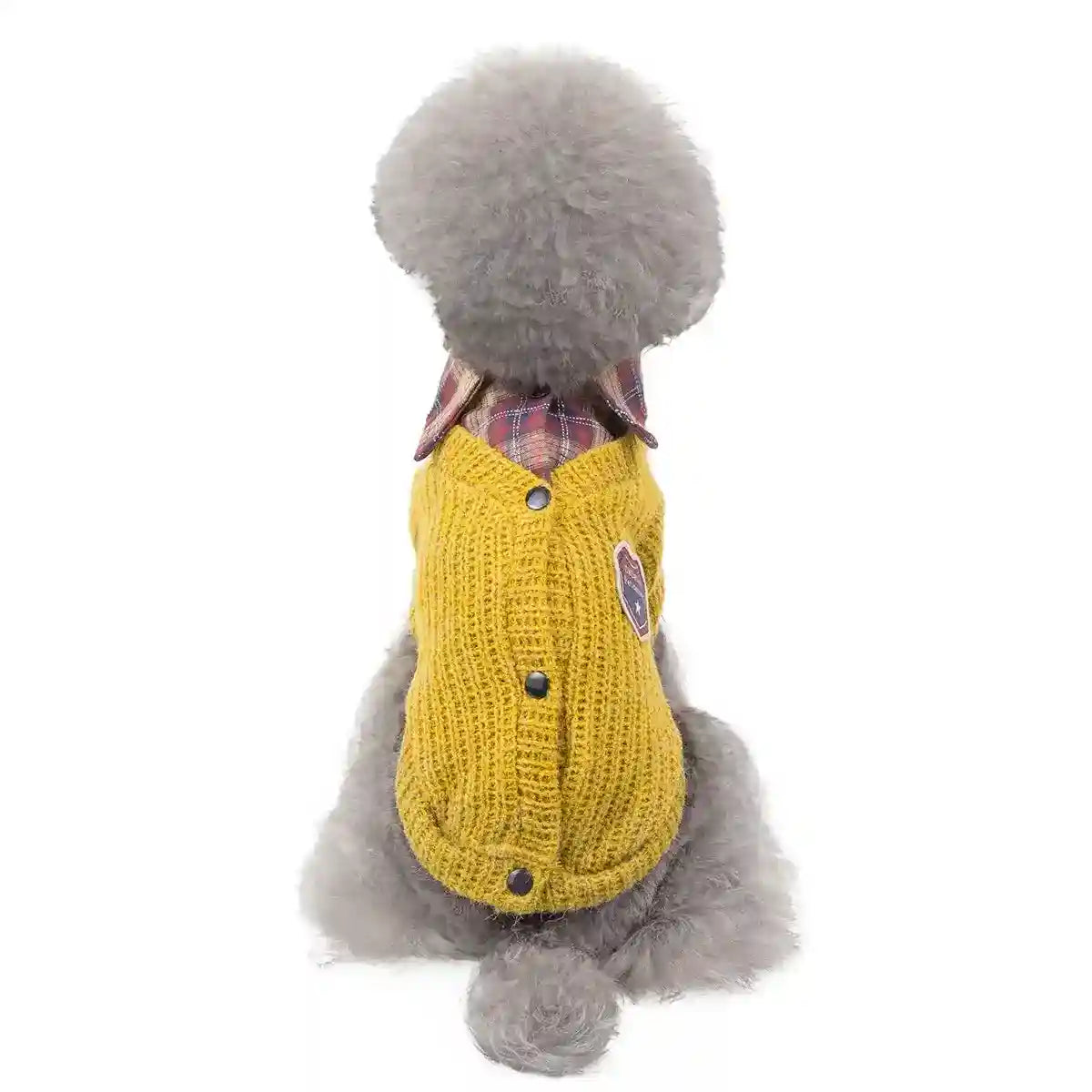 Maglioncino Cani Gatti Colletto Bottoni Elegante by Dog Moda
