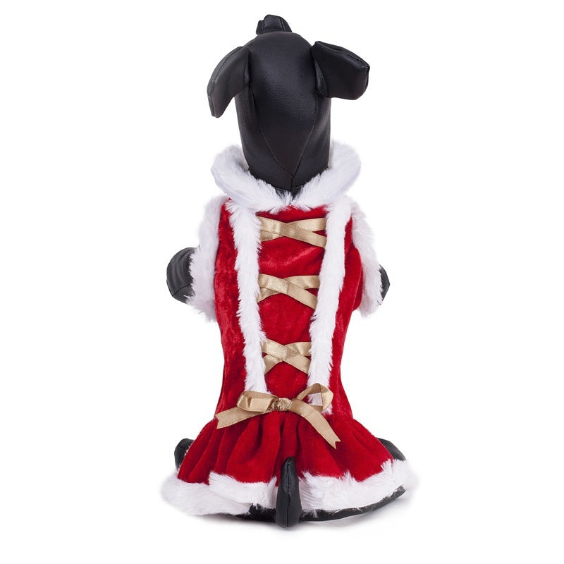 Vestito per cani da Babbo Natale smanicato – Il look perfetto per le festività natalizie