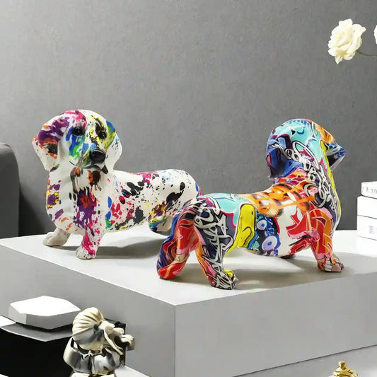 Statua Decorativa Bassotto Colorata - Idea Regalo Originale by Dog Moda