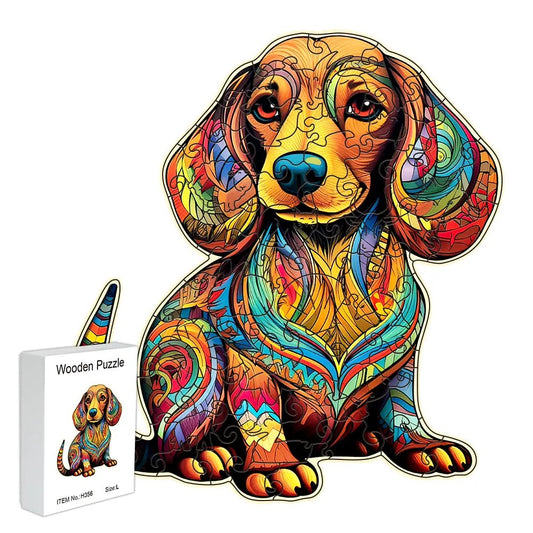 Puzzle Bassotto in Legno - Decorazione e Passatempo by Dog Moda