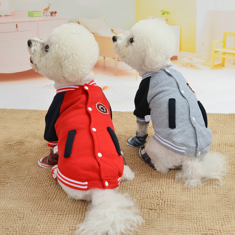 Dog Sweatshirt "Baseball Uniform" - Elegance and Comfort for Winter