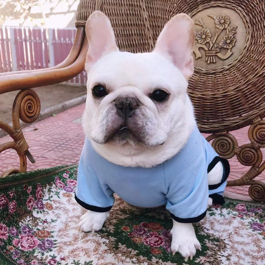 ブルドッグ用4足フリースつなぎ - 冬用パジャマ