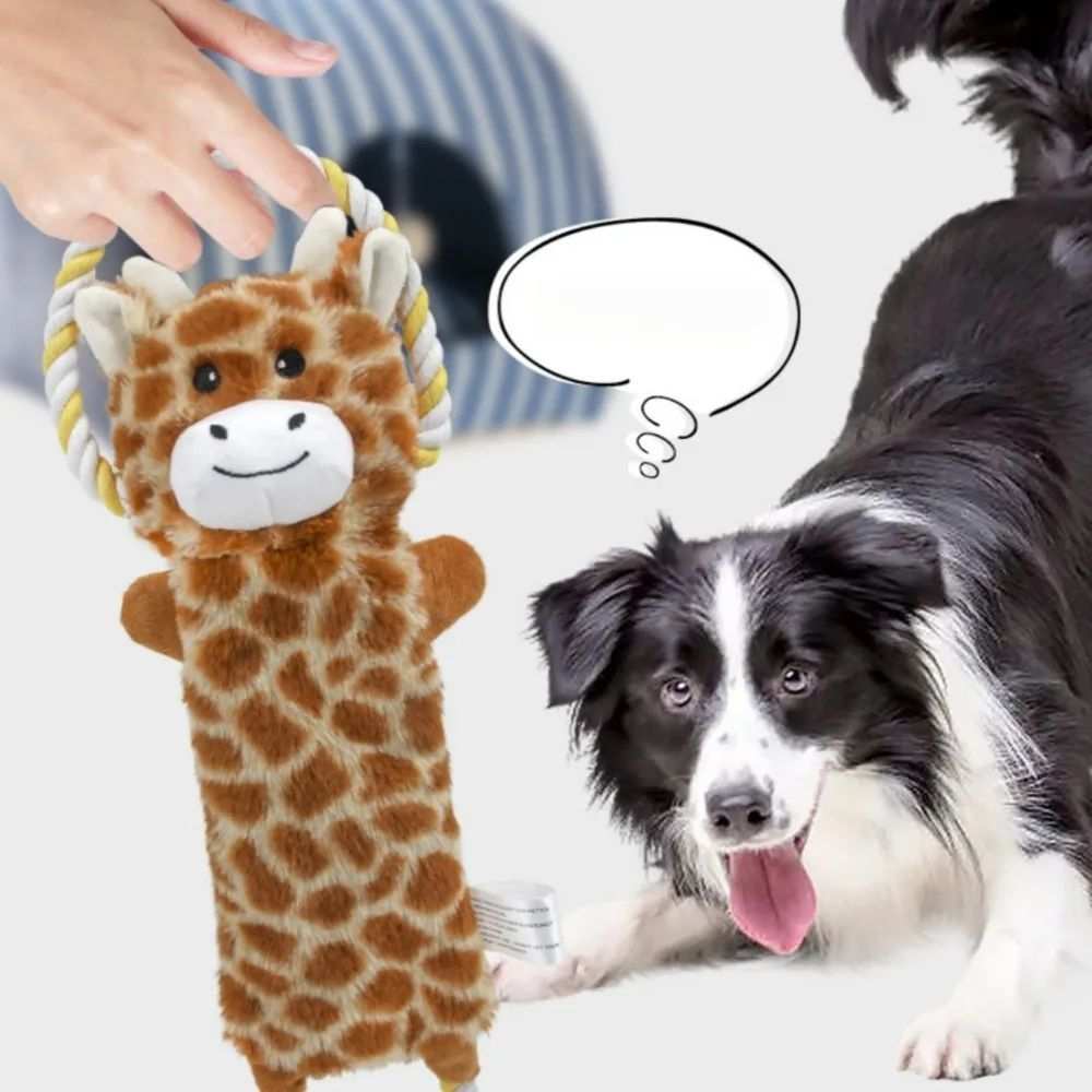 Giocattolo Interattivo per Cani a Forma di Animale con Squeaker – Divertimento Sicuro e Resistente