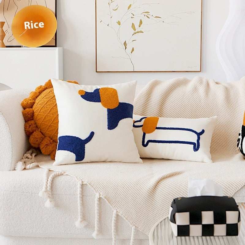 Cuscino Cane 3D Ricamata – Arredo Casa Idea Regalo