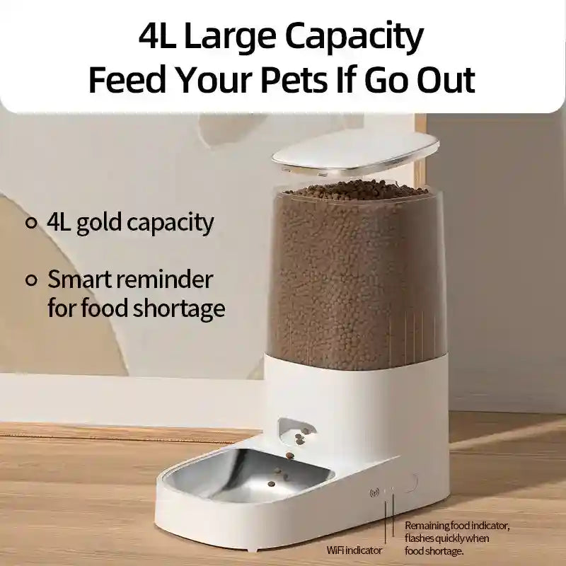 Distributore Automatico Cibo Cani Gatti 4L WiFi by Dog Moda