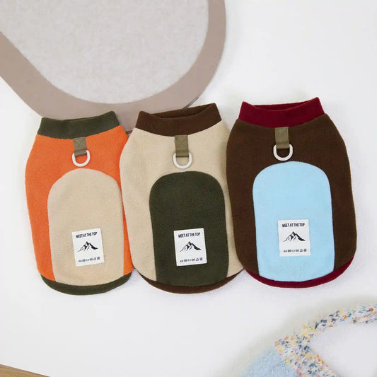Felpa Cani Mountain Pile Sherpa Anello Pettorina Inverno by Dog Moda
