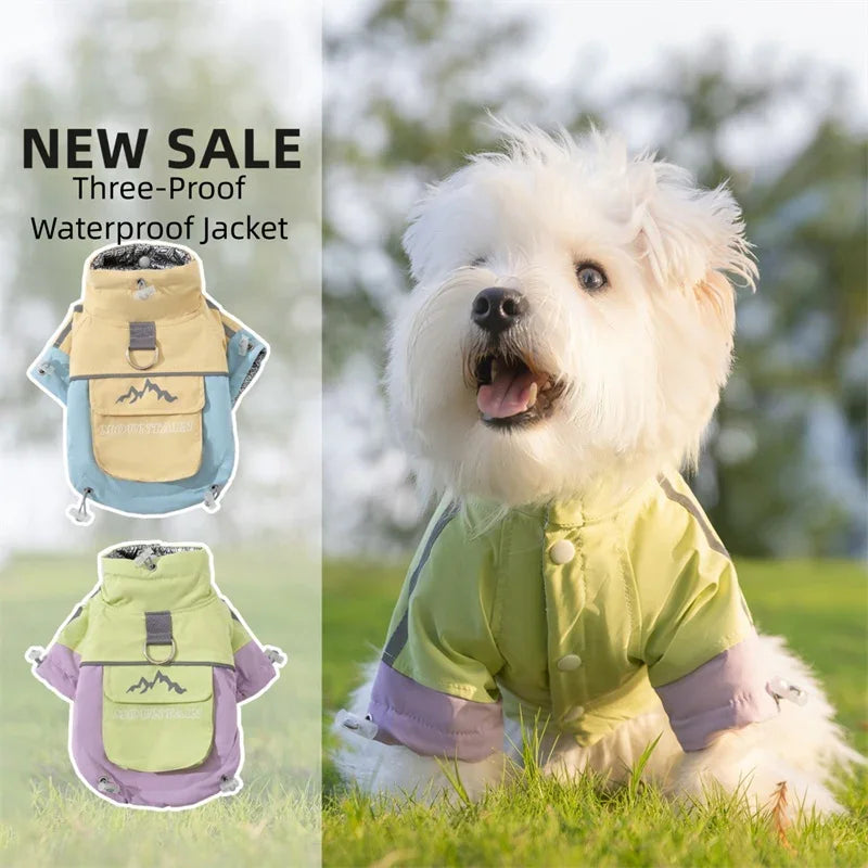 Mountain Dog Regenmantel mit Tasche und Leine