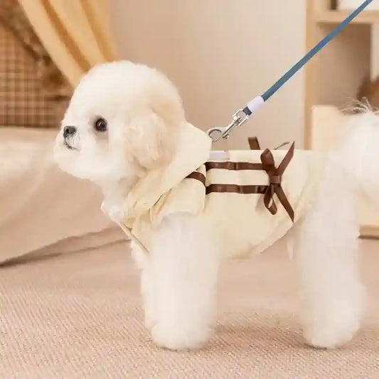 Cappotto Lucky Dog Smanicato con Cappuccio e Fiocco by Dog Moda