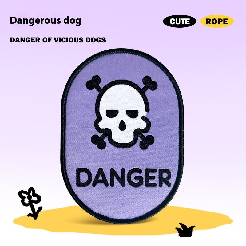 Plaques d'identification pour laisse - Messages pour chiens