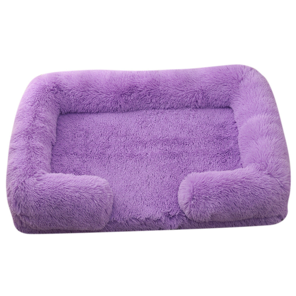 Fluffy Rectangular Dog and Cat Bed - The Perfect Winter Nest