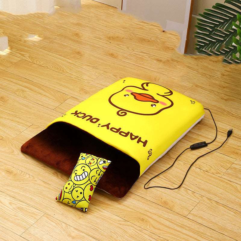 Cuccia Tonda Riscaldante per Cani e Gatti "Sunny" con USB