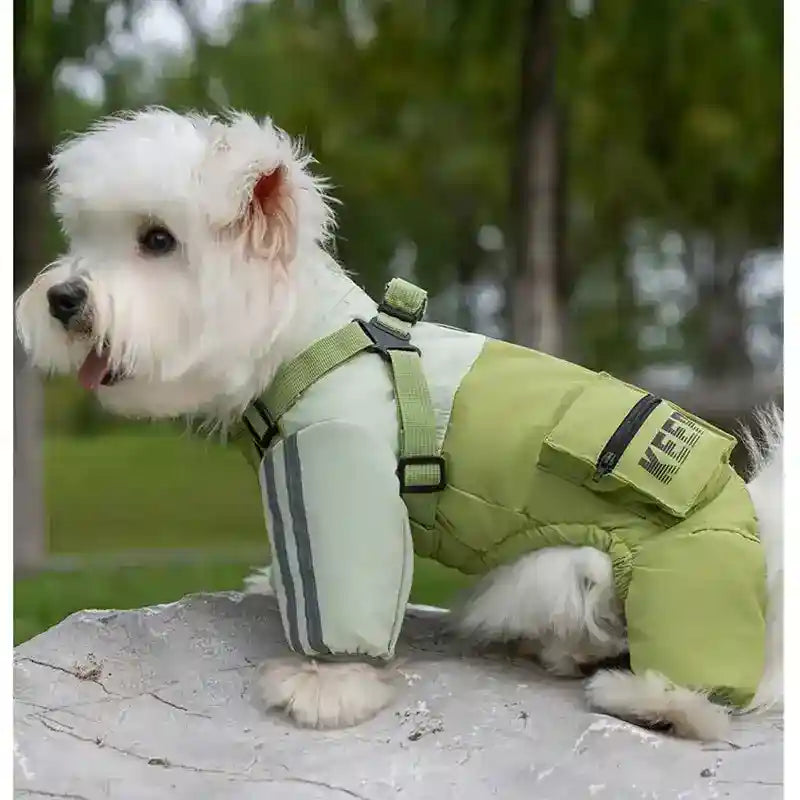 Mono impermeable para perros - Reflectante para exteriores acolchado