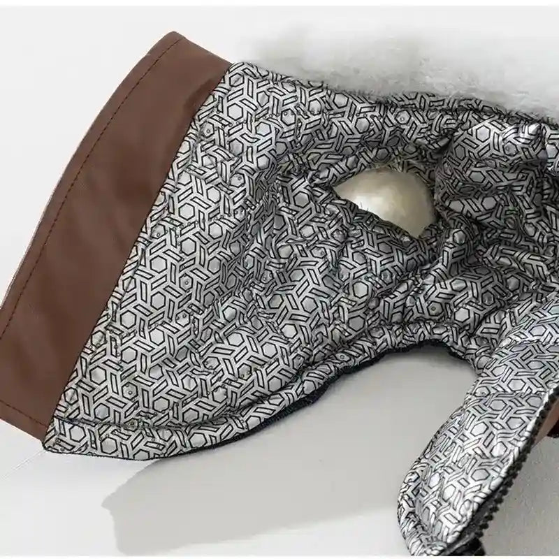 Abrigo Vault Jeans de Ecopiel para Perros - Acolchado con Cremallera